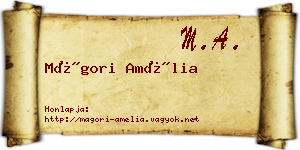 Mágori Amélia névjegykártya